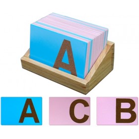 Montessori Materials - Sand Paper English Alphabets-Uppercase